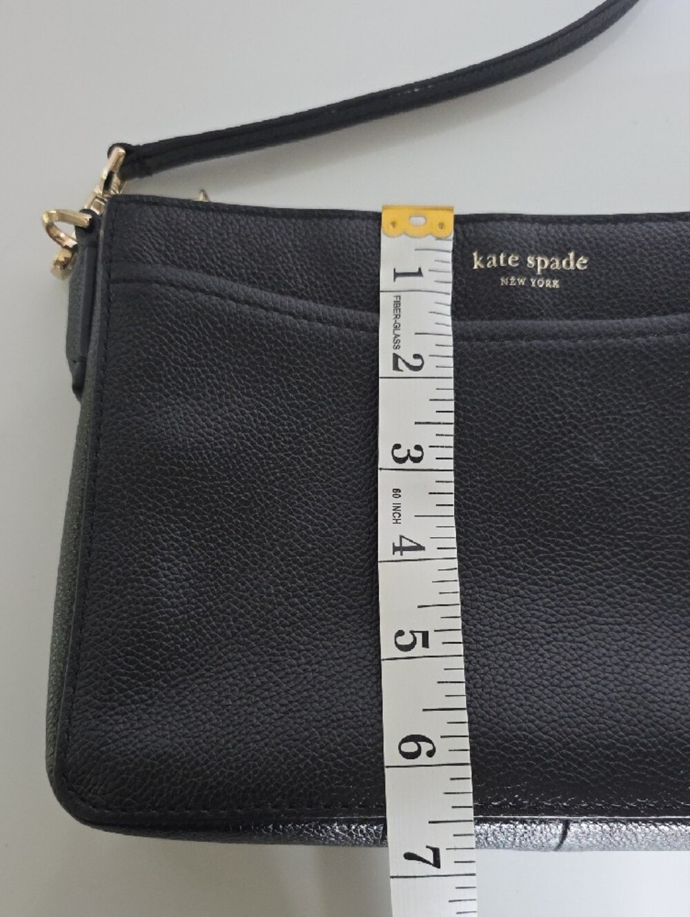 kate spade Black Pebbled 100% Cow Leather Crossbody with Gold Hardware - Picture 4 of 13